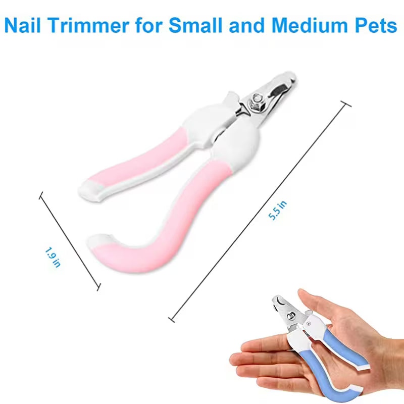 Ergonomic Pet Nail Clippers with Safety Guard