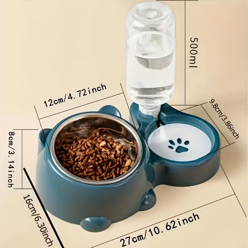 Automatic 3-in-1 Pet Feeder & Water Station