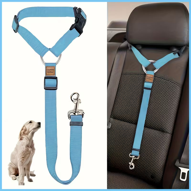 Adjustable Headrest Pet Car Seat Belt