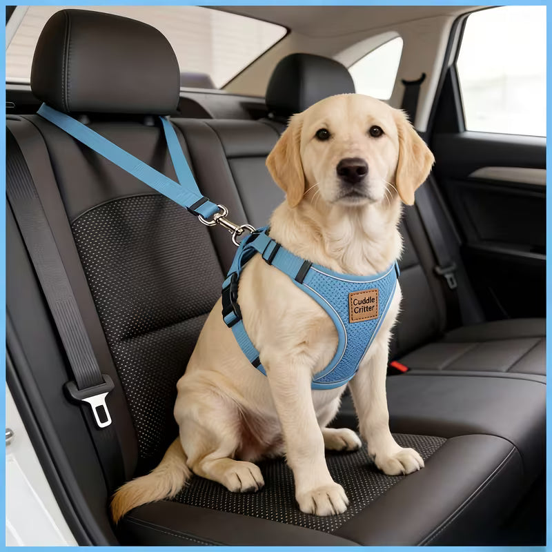 Adjustable Headrest Pet Car Seat Belt