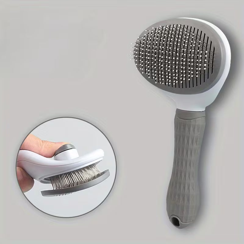 Self-Cleaning Pet Slicker Brush