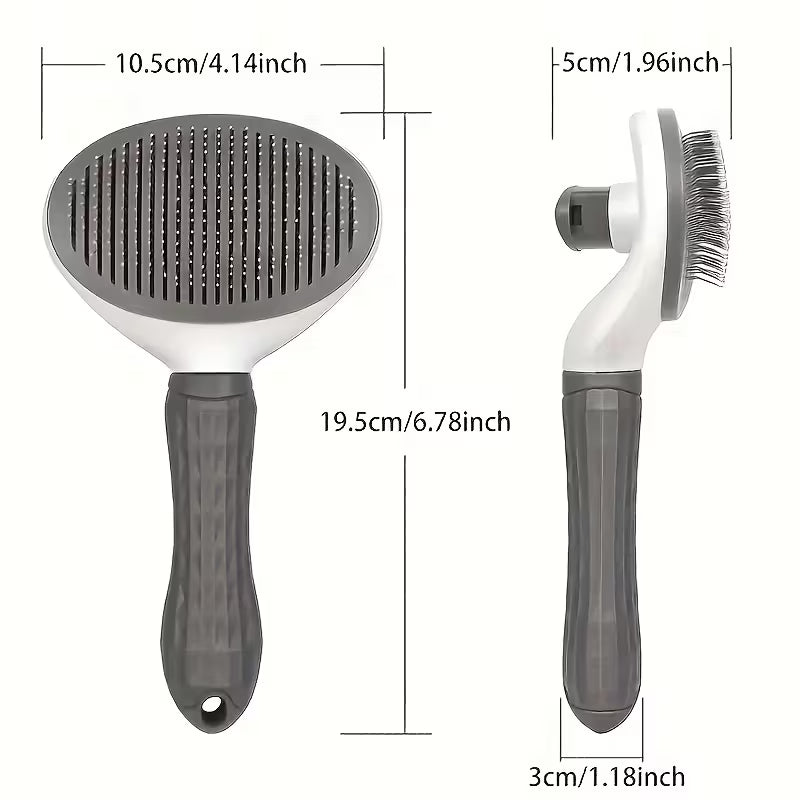 Self-Cleaning Pet Slicker Brush